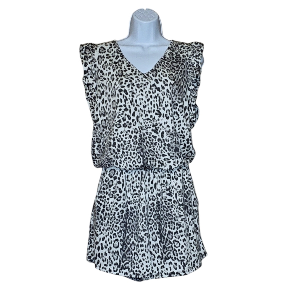 12pm Animal Print Romper